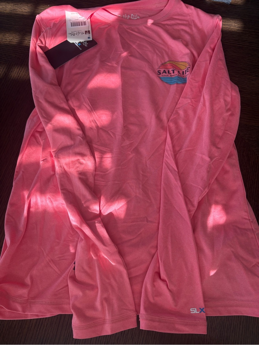 Salt Life Coral Pink Performance Long Sleeve